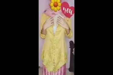 Ukhti Kebaya Hijab Pink Menggoda Live Berani Hot Indo